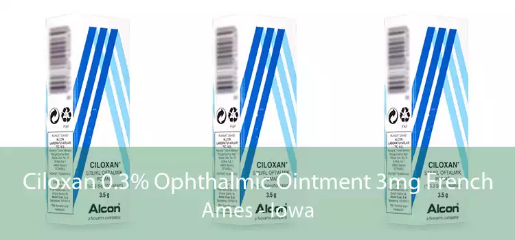 Ciloxan 0.3% Ophthalmic Ointment 3mg French Ames - Iowa
