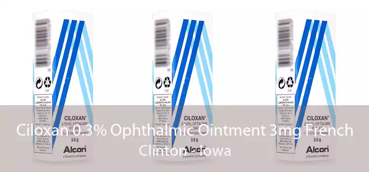 Ciloxan 0.3% Ophthalmic Ointment 3mg French Clinton - Iowa