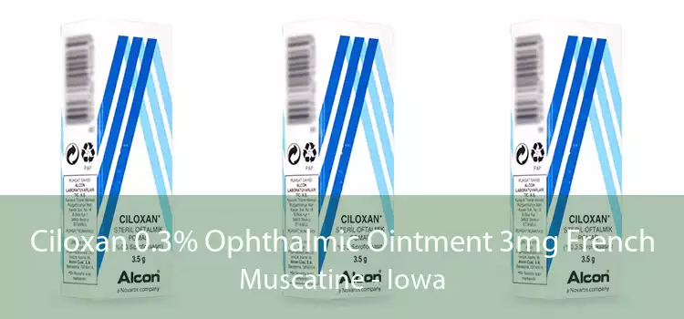 Ciloxan 0.3% Ophthalmic Ointment 3mg French Muscatine - Iowa