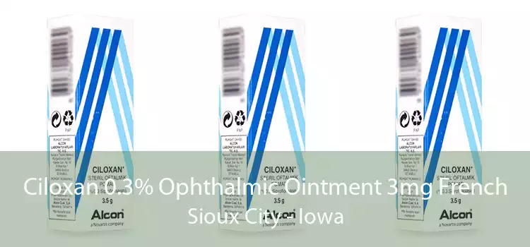 Ciloxan 0.3% Ophthalmic Ointment 3mg French Sioux City - Iowa