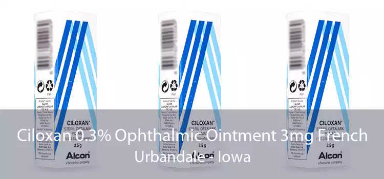 Ciloxan 0.3% Ophthalmic Ointment 3mg French Urbandale - Iowa