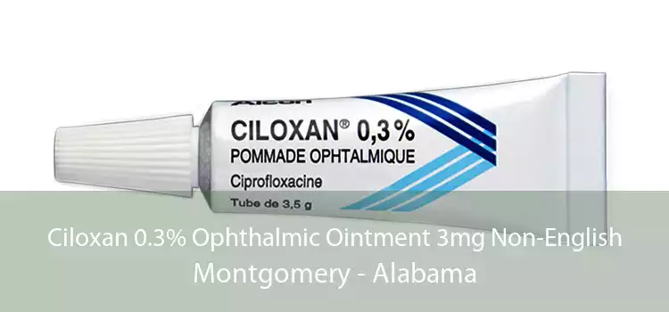 Ciloxan 0.3% Ophthalmic Ointment 3mg Non-English Montgomery - Alabama